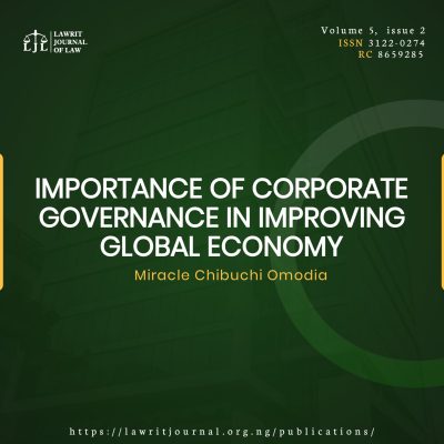 IMPORTANCE OF CORPORATE GOVERNANCE IN IMPROVING GLOBAL ECONOMY